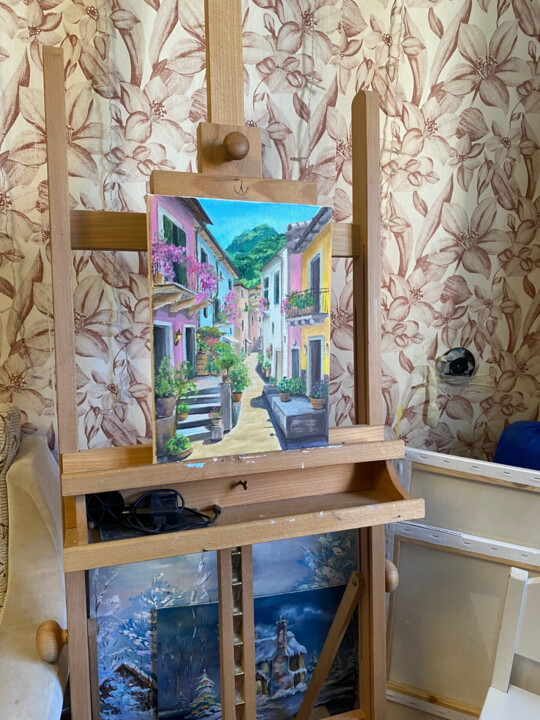 Steps of the making of the work