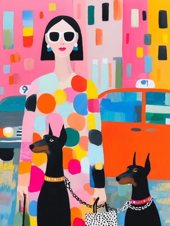 "Luxury Woman with D…" başlıklı Dijital Sanat Sasha Robinson tarafından, Orijinal sanat, Dijital baskı