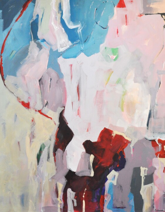 Pintura intitulada "Mindshaping #1" por Polina Goldstein, Obras de arte originais, Acrílico