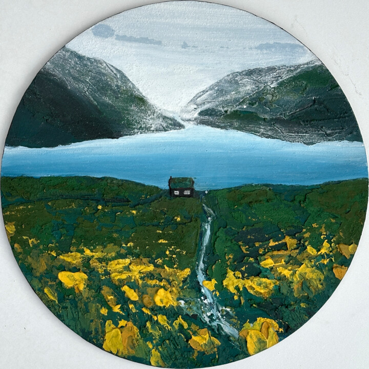 "THE HOUSE, textured…" başlıklı Tablo Julia Evpak tarafından, Orijinal sanat, Akrilik