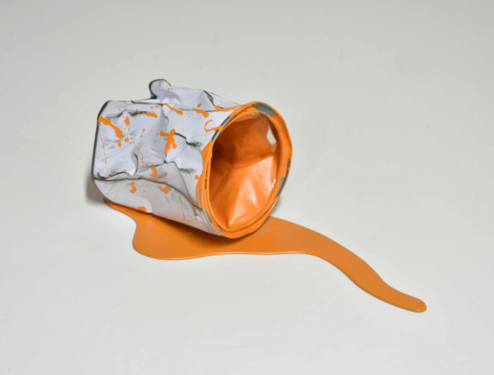 雕塑 标题为“Le vieux pot de pei…” 由Yannick Bouillault, 原创艺术品, 树脂