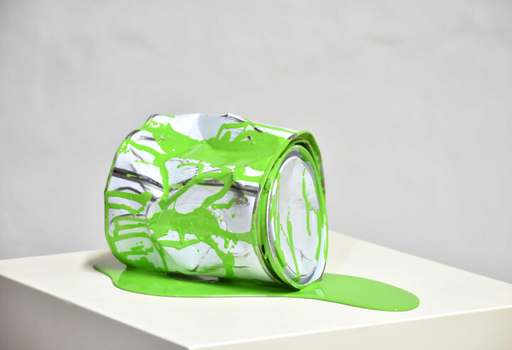 雕塑 标题为“Le vieux pot de pei…” 由Yannick Bouillault, 原创艺术品, 树脂