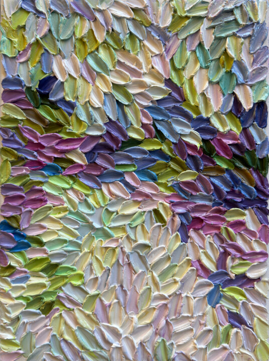 Peinture intitulée "Palette Poems" par Anastasiia Krykun, Œuvre d'art originale, Huile Monté sur Châssis en bois