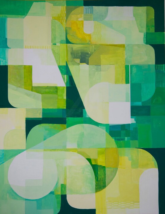 Peinture intitulée "Construction 2" par Olivier Swiz, Œuvre d'art originale, Acrylique