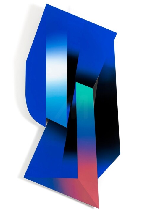 Peinture intitulée "Eclosion géométrique" par Arthur Dorval, Œuvre d'art originale, Acrylique Monté sur Châssis en bois