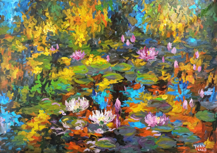 "Heart of autumn 5" başlıklı Tablo Anh  Tuan Le tarafından, Orijinal sanat, Akrilik