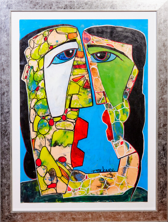 Malarstwo zatytułowany „Love is in the air…” autorstwa Theo Mackaay, Oryginalna praca, Akryl