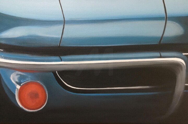Peinture intitulée "Chevrolet corvette…" par Gilbert Duchamp, Œuvre d'art originale, Acrylique Monté sur Châssis en bois