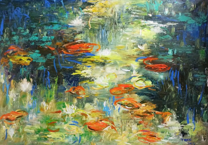 "Heart of autumn 6" başlıklı Tablo Anh  Tuan Le tarafından, Orijinal sanat, Akrilik