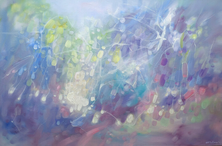 Pintura intitulada "Summer Spirit" por Gill Bustamante, Obras de arte originais, Óleo