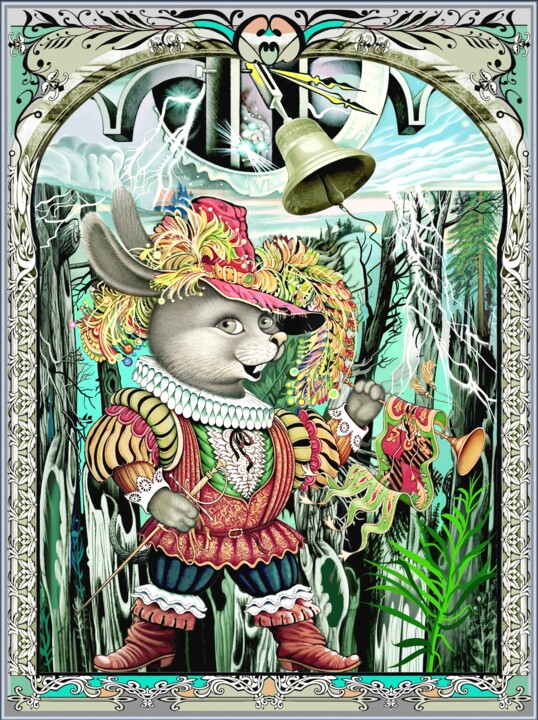 Digital Arts με τίτλο "Metamorphosen des T…" από Konstantin Avdeev, Αυθεντικά έργα τέχνης, Ψηφιακή ζωγραφική