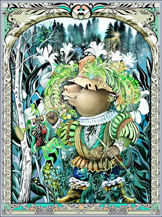 Digital Arts με τίτλο "Metamorphosen des W…" από Konstantin Avdeev, Αυθεντικά έργα τέχνης, Ψηφιακή εκτύπωση