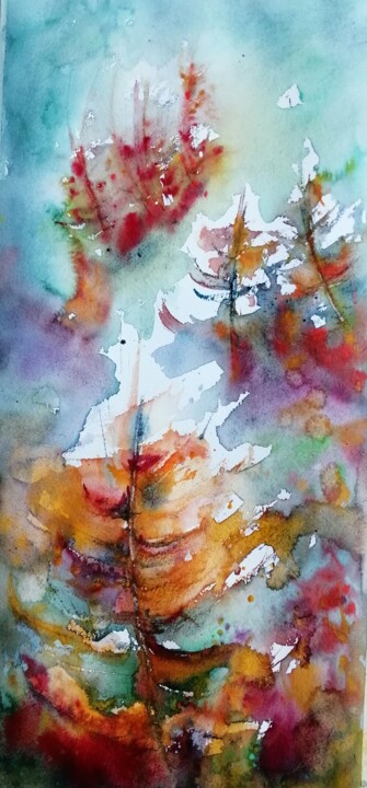 Malerei mit dem Titel "Plénitudes" von Catherine Saint Fontaine, Original-Kunstwerk, Aquarell