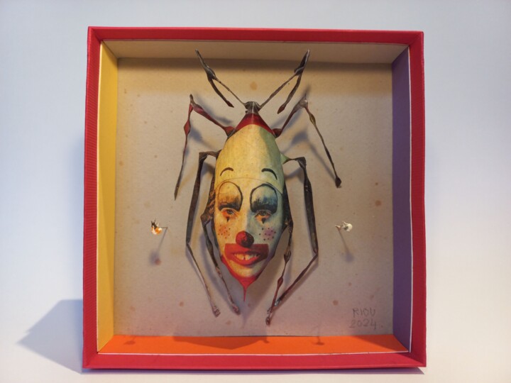 "apparences trompeus…" başlıklı Heykel François Riou tarafından, Orijinal sanat, Alüminyum Karton üzerine monte edilmiş