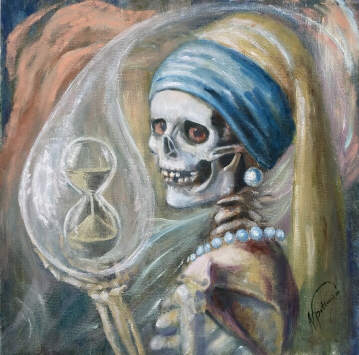 "Time is running out" başlıklı Tablo Natalia Pettersson tarafından, Orijinal sanat, Petrol