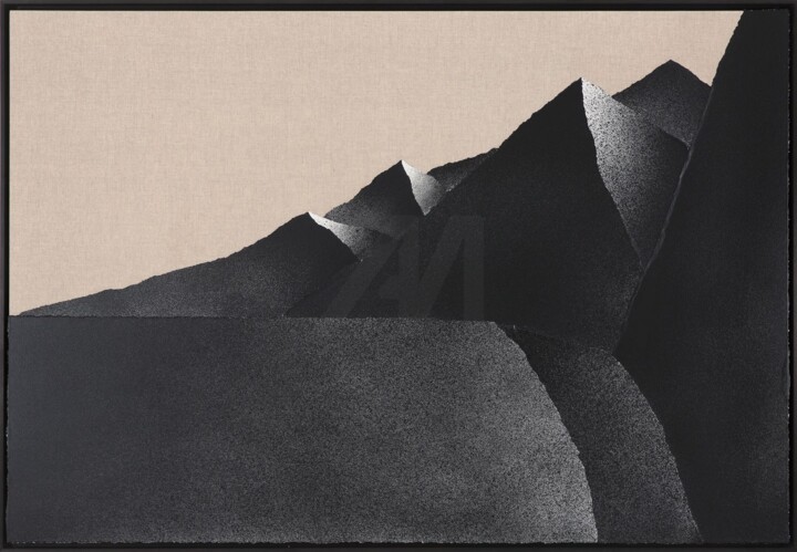 Peinture intitulée "Sans titre" par Tanc, Œuvre d'art originale, Encre Monté sur Châssis en bois