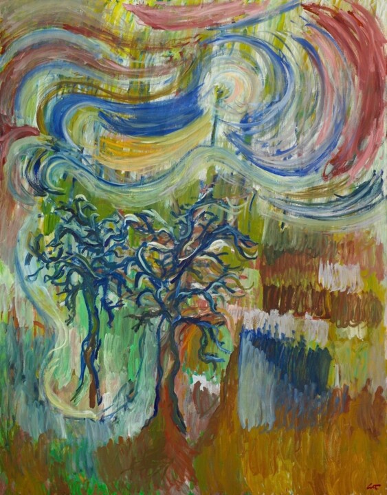 "2007- 2009. Serie “…" başlıklı Tablo Lluís Cots tarafından, Orijinal sanat, Petrol Ahşap Sedye çerçevesi üzerine monte edil…