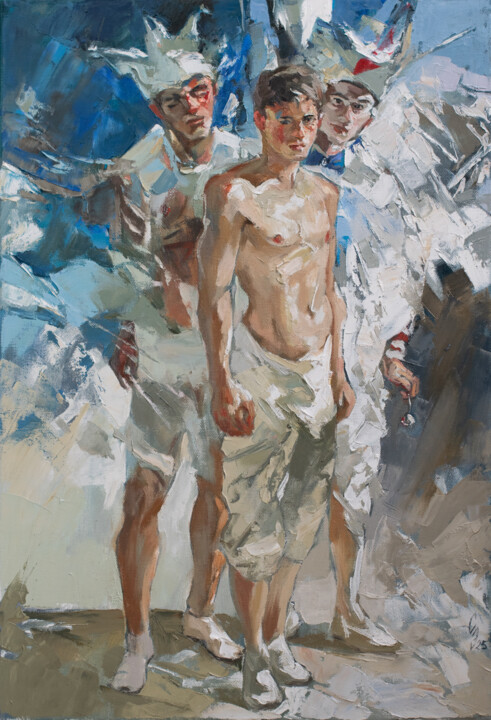 Картина под названием "Unmasked" - Sergey Sovkov, Подлинное произведение искусства, Масло