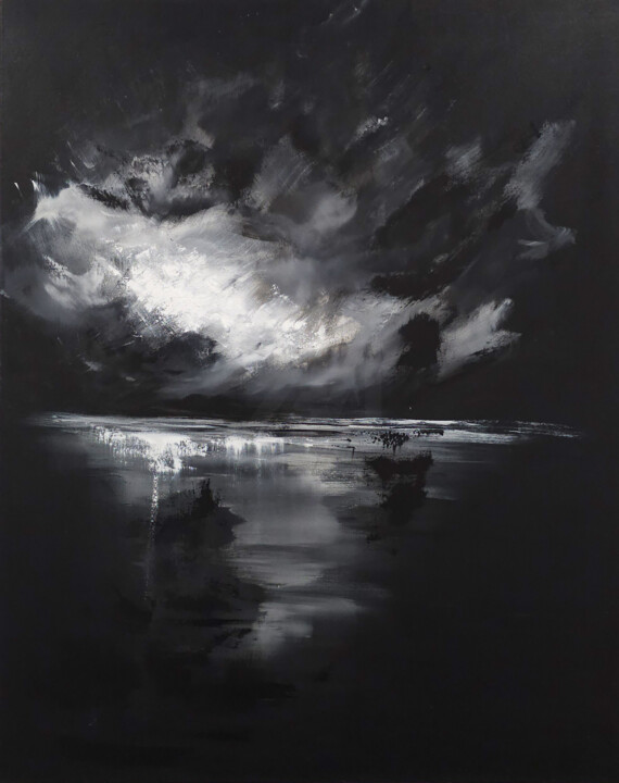 绘画 标题为“Moments of Clarity” 由Sophia Kühn, 原创艺术品, 丙烯 安装在木质担架架上