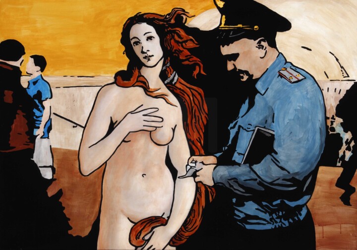 Painting titled "Anybody Seen My Baby" by Denis Mikhaylov, Original Artwork, Acrylic