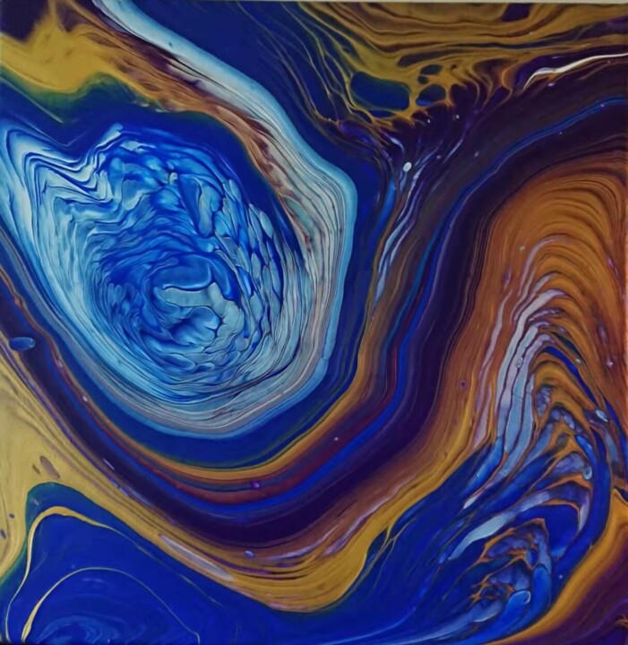 Malarstwo zatytułowany „024” autorstwa Xia Xia, Oryginalna praca, Akryl Zamontowany na Drewniana rama noszy