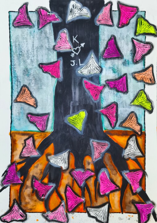 拼贴 标题为“S.P.N.B (son precio…” 由Kar Sánchez, 原创艺术品, 拼贴