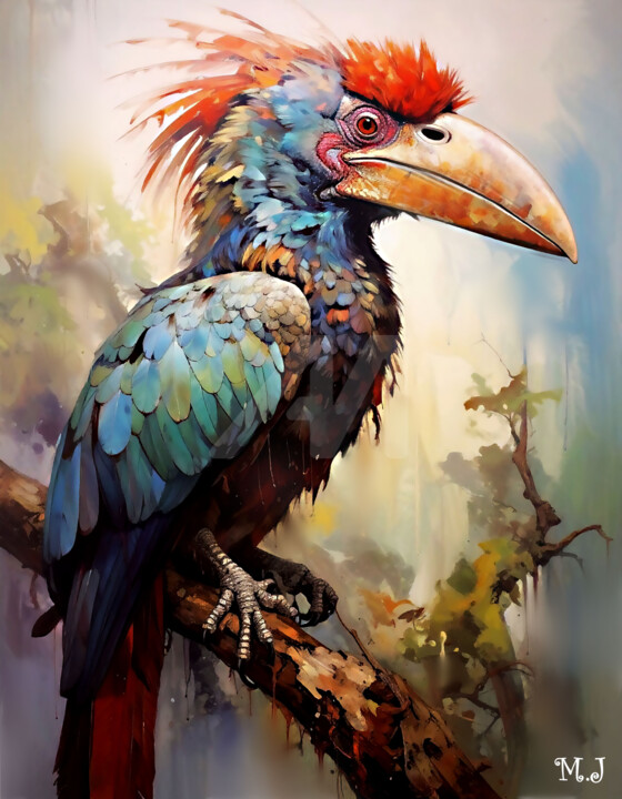 Grafika cyfrowa / sztuka generowana cyfrowo zatytułowany „The Bird of Lost Ag…” autorstwa Armajay, Oryginalna praca, Malarst…