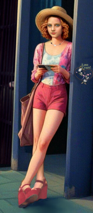 "Jodie Foster, Love…" başlıklı Dijital Sanat Abu Green tarafından, Orijinal sanat, AI tarafından oluşturulan görüntü