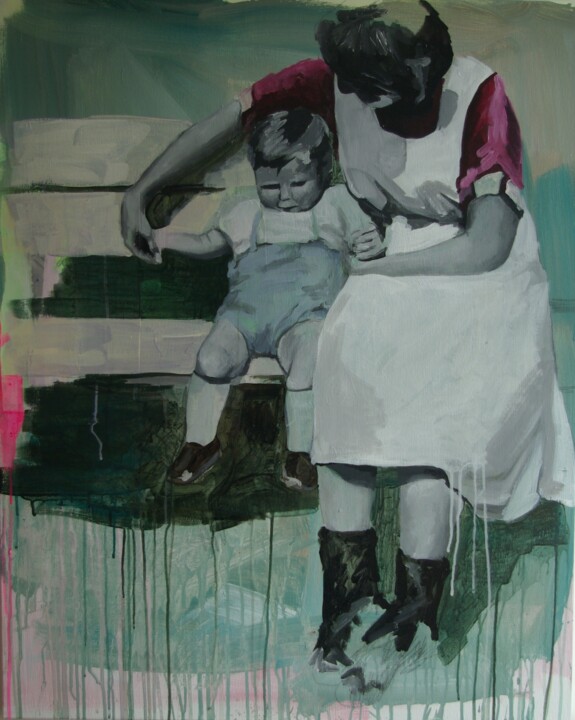 Ζωγραφική με τίτλο "First Spring" από Romy Van Rijckevorsel, Αυθεντικά έργα τέχνης, Ακρυλικό Τοποθετήθηκε στο Αλουμίνιο