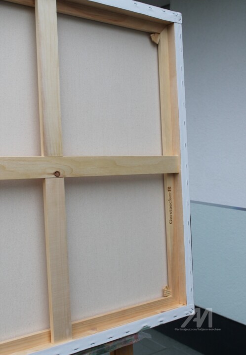 Achterkant van het werk