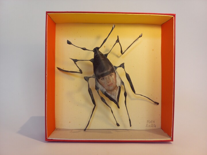 "frange in" başlıklı Heykel François Riou tarafından, Orijinal sanat, Alüminyum Karton üzerine monte edilmiş