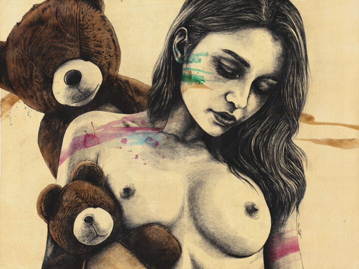 Desenho intitulada "Desperate Needs | n…" por Marco Paludet, Obras de arte originais, Grafite