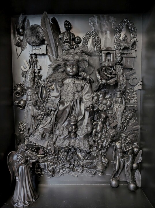 绘画 标题为“Solving Black-Box A…” 由Pepijn Simon, 原创艺术品, 油 安装在铝上