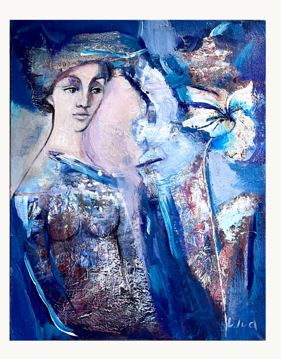 "The Dream She Carri…" başlıklı Tablo Elen Iv tarafından, Orijinal sanat, Akrilik Ahşap Sedye çerçevesi üzerine monte edilmiş