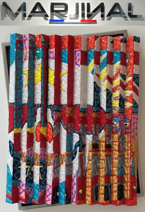 Peinture intitulée "TERMINUS / SCULPTUR…" par Marjinal Peintre Décalé Français, Œuvre d'art originale, Acrylique Monté sur M…