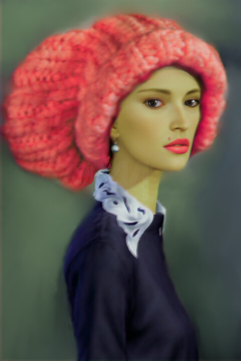 "Ymre Stiekema Vogue…" başlıklı Dijital Sanat Abu Green tarafından, Orijinal sanat, AI tarafından oluşturulan görüntü