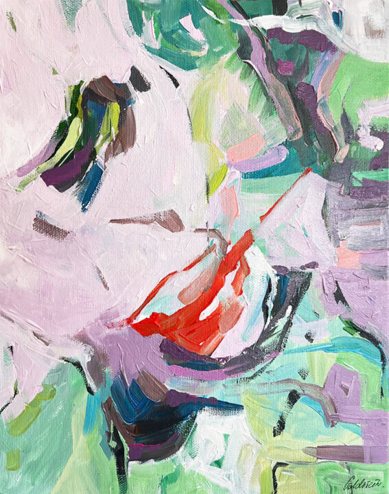 Pintura intitulada "September" por Polina Goldstein, Obras de arte originais, Acrílico Montado em Armação em madeira