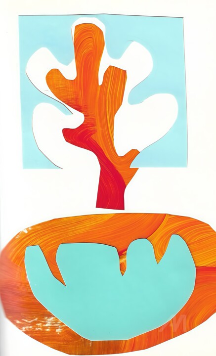 "Abstract college" başlıklı Kolaj Ангелина Лях tarafından, Orijinal sanat, Kolaj