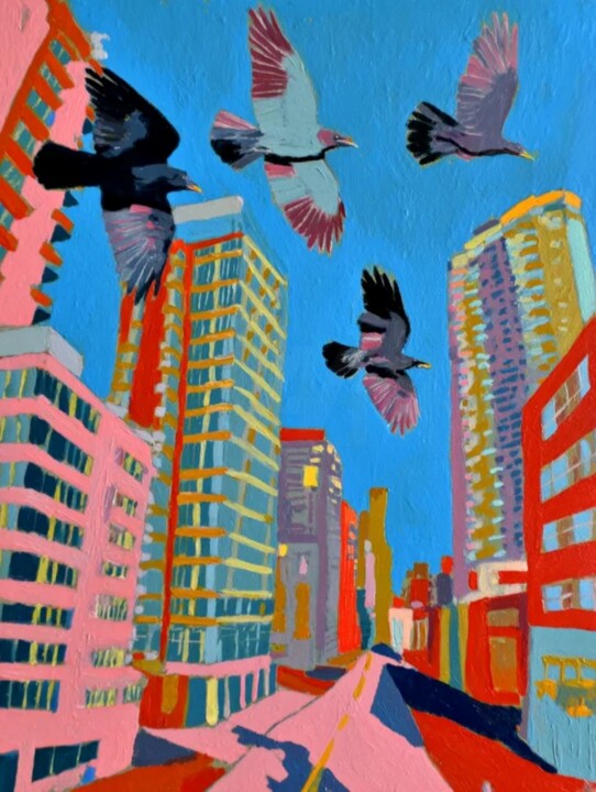 "Vultures Over Luxur…" başlıklı Dijital Sanat Sasha Robinson tarafından, Orijinal sanat, Dijital baskı