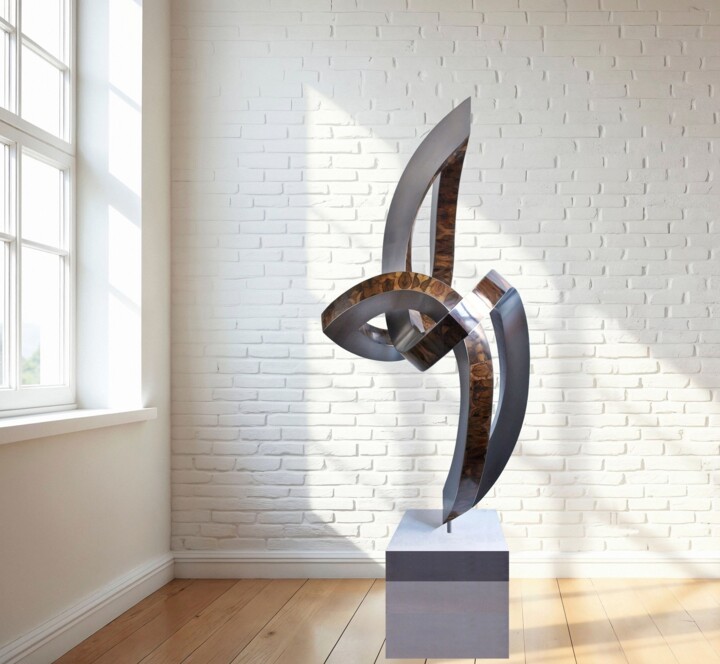 雕塑 标题为“Ueberschwuenge” 由Nikolaus Weiler, 原创艺术品, 木