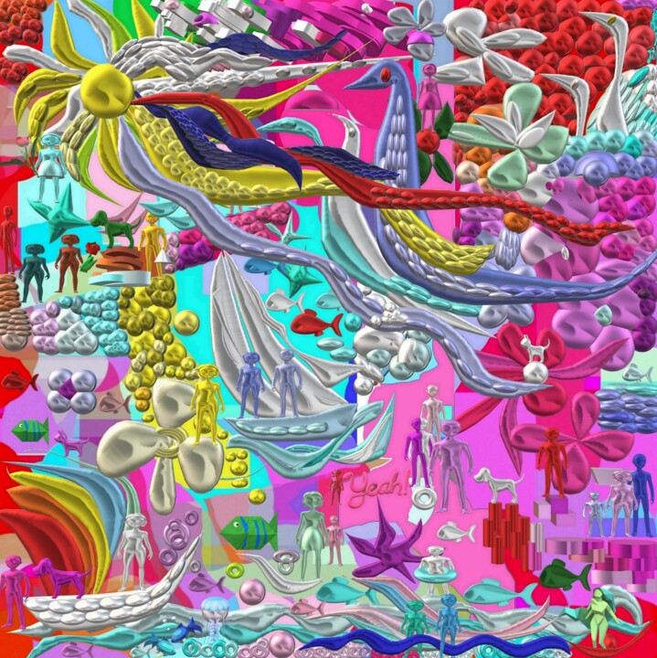 "UNDERWATER LIFE  (A…" başlıklı Dijital Sanat Iannilli  Laila Antonella tarafından, Orijinal sanat, Dijital Resim