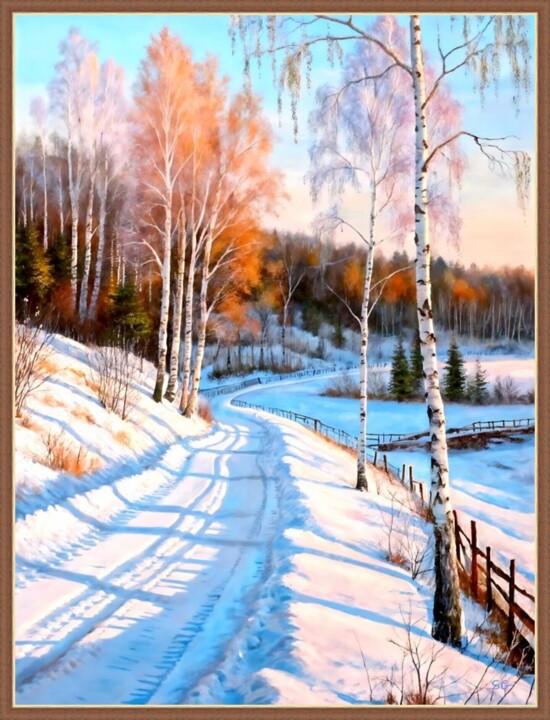 Œuvre présentée encadrée