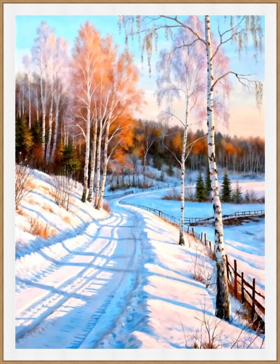 Œuvre présentée encadrée