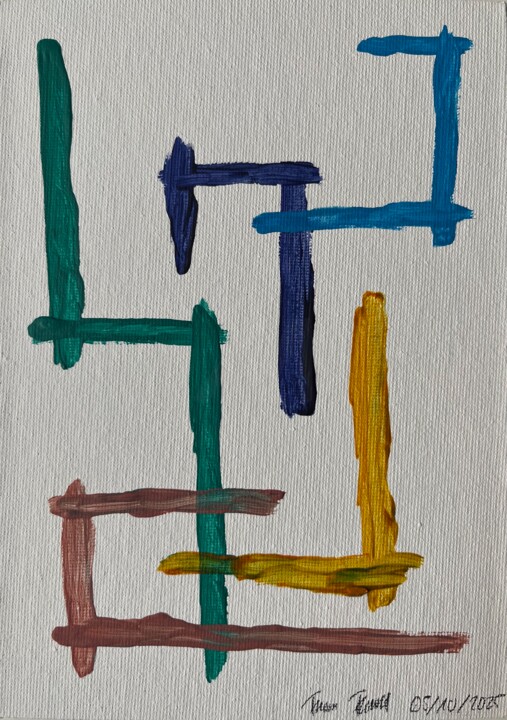 "Fragments VI" başlıklı Tablo Franz Friedel tarafından, Orijinal sanat, Akrilik