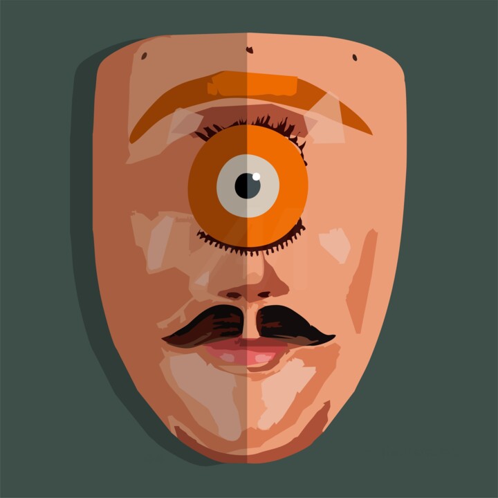 "mascarojo 34" başlıklı Dijital Sanat Ojolo tarafından, Orijinal sanat, Dijital Resim
