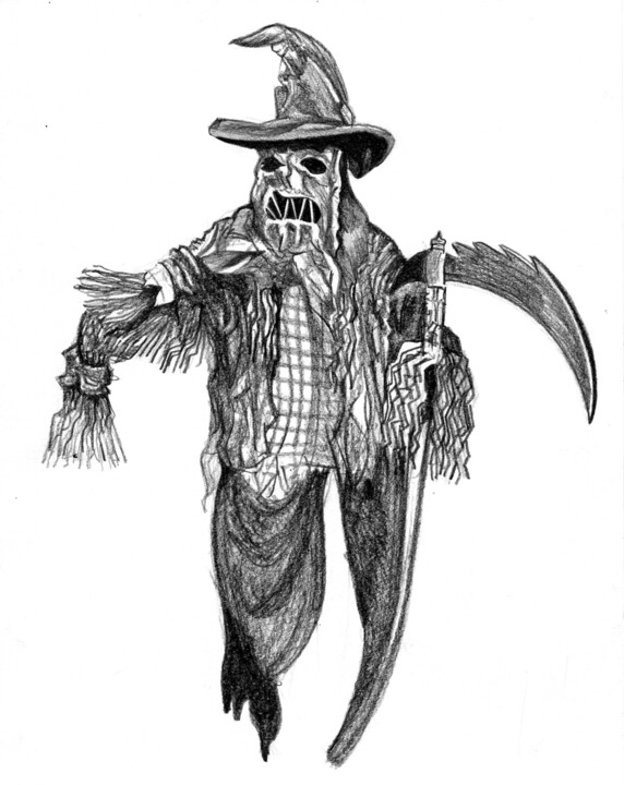 "Farm Horror" başlıklı Resim Dimitri Prévot tarafından, Orijinal sanat, Kalem