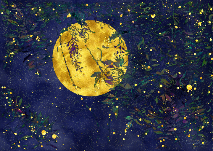 "Wisteria Moon" başlıklı Dijital Sanat Weedsxyz tarafından, Orijinal sanat, Analog Fotoğrafçılık