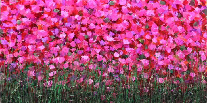 Pintura intitulada "Enjoy the mood" por Donatella Marraoni, Obras de arte originais, Óleo Montado em Armação em madeira