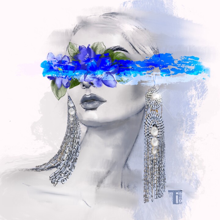 "The Luxury of the I…" başlıklı Tablo Tati Bugreeva tarafından, Orijinal sanat, Suluboya