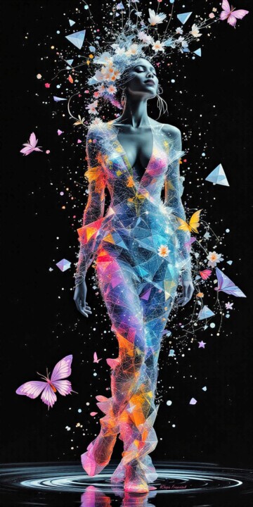 "une vision de lumiè…" başlıklı Dijital Sanat Francoise Chopin tarafından, Orijinal sanat, Dijital Resim